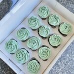 Sage Green Wedding Cupcakes